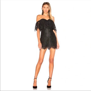 LOVERS + FRIENDS medium black cocktail party dress